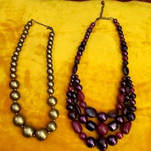 Set of Two Beaded Necklaces